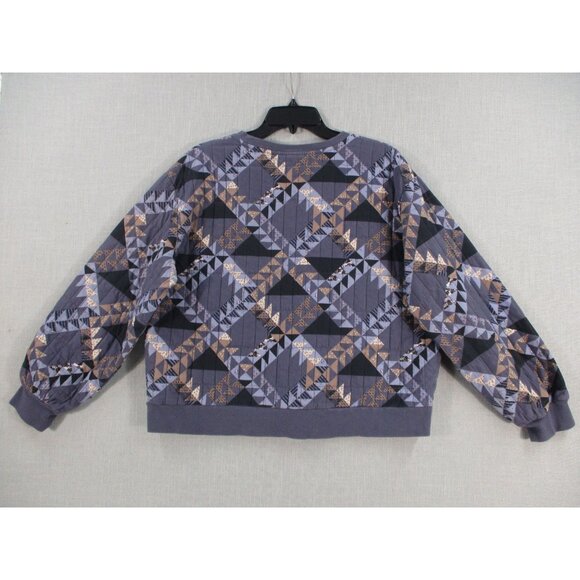 Universal Thread Womens Size - XXL Geometric Patchwork Sweatshirt - Picture 7 of 8